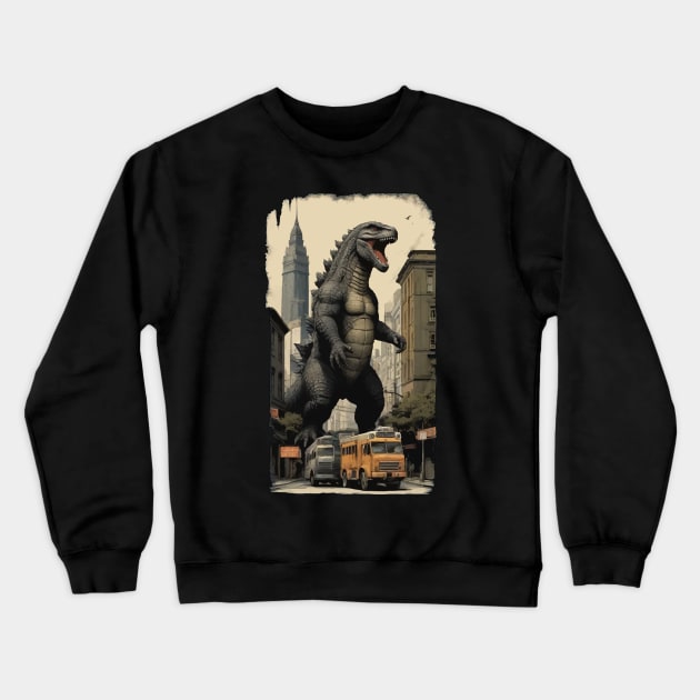 Godzilla Crewneck Sweatshirt by ahmadist